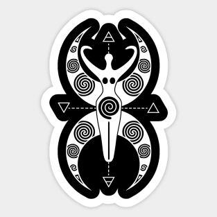 Spiral Goddess | Pagan Symbol Sticker